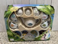 Tinker Bell And Friends Walt Disney 2006 Fairies Porcelain Tea Set BOX DAMAGED