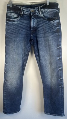 Parasuco Denim Legend Men s Jeans Straight Sutter 32X31 Y2K Dark Faded Whisker