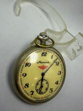 Vintage Soviet pocket watch Molniya Molnia 3602 15 jewels watch made in USSR