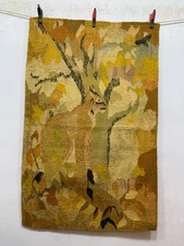 Vintage Fabulous Hand Woven Signed LS Swedish Or Norwegian Wool Weaving Tapestry