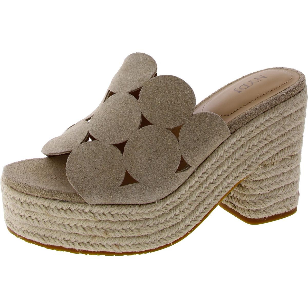 Женские босоножки на танкетке без застежки с открытым носком из искусственной кожи HELENE NYDJ BHFO 8425 2990₽