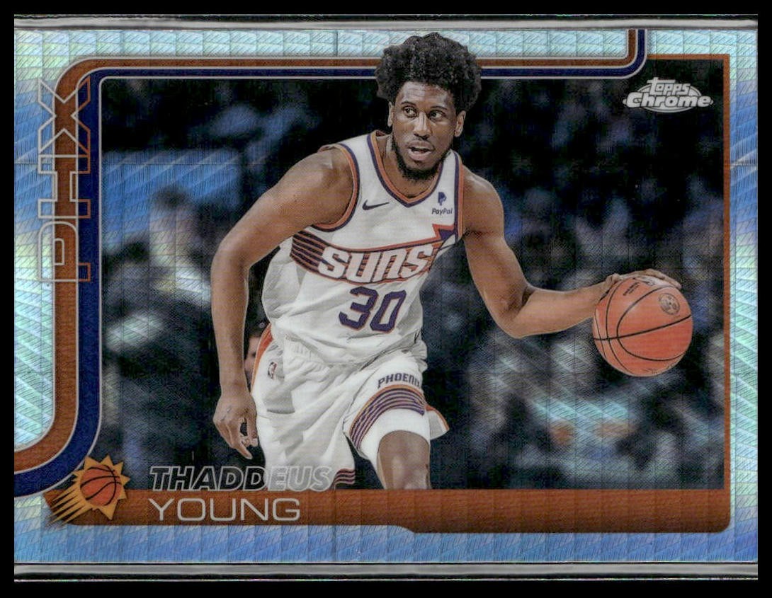 Thaddeus Young 2025-26 Topps Chrome Prism Refractor #135 Phoenix Suns