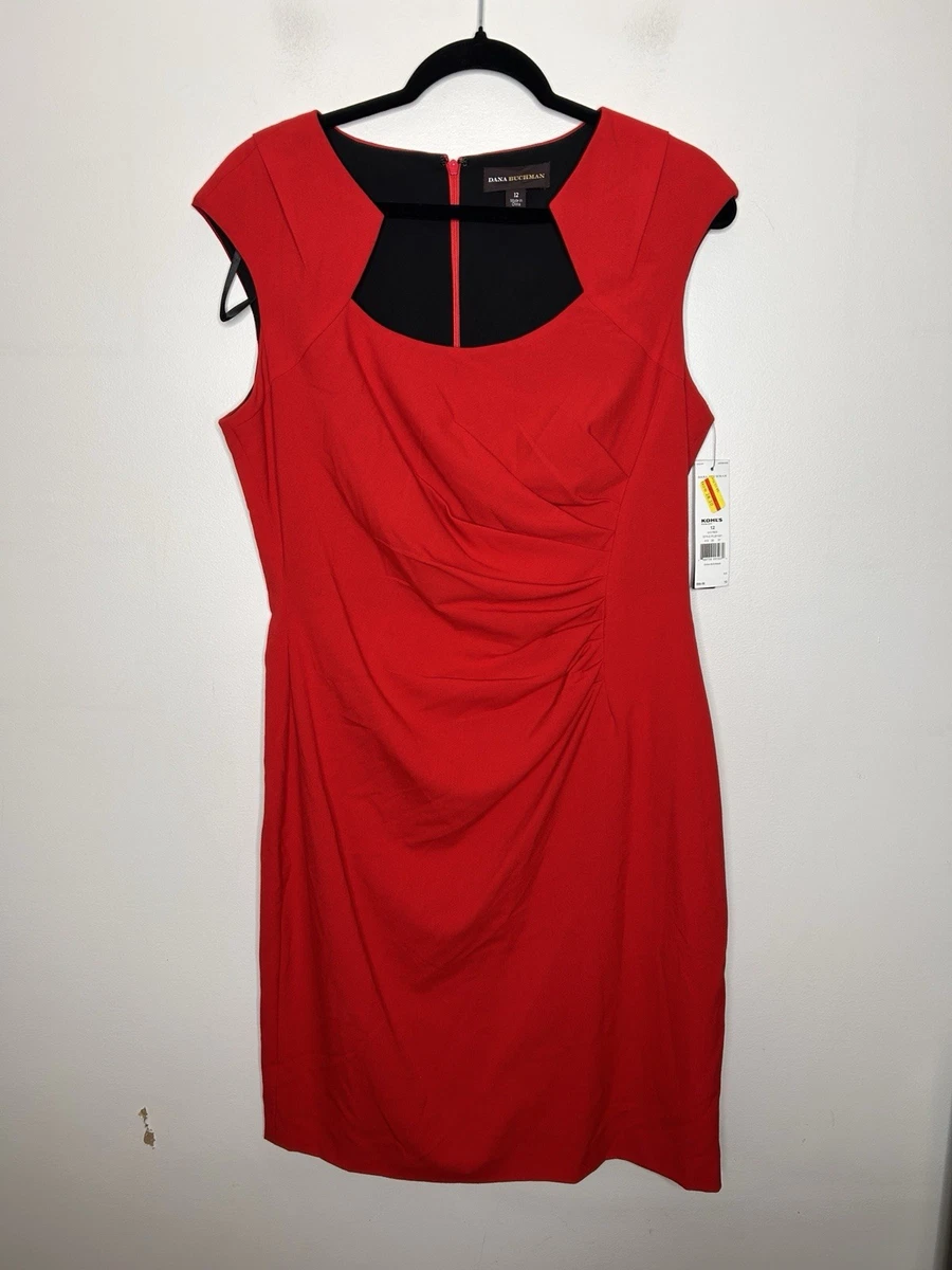 dana buchman evening dresses NWT, Dana Buchman Cobalt Blue Ruched Dress, 12
