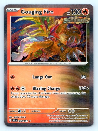 Gouging Fire 038/191 ~ Holo English Near Mint