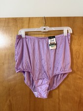 Vanity Fair Brief Panty Nylon 15712 English Lilac Purple Tagless Macys NWT 8 XL