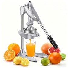 Manual Juicer,Stainless Steel Countertop Juice Press for Citrus | 304 stainle...