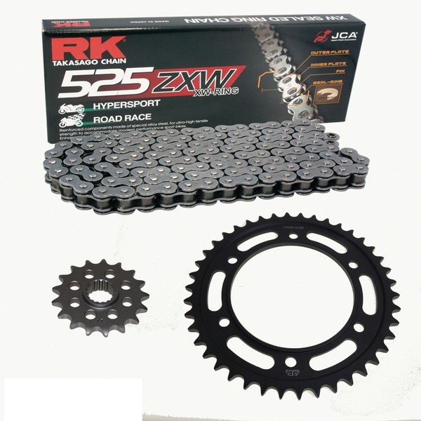 Kettensatz Geeignet FüR Yamaha YZF R1 15-21 Kette RK 525 ZXW 114 Offen 16/41-image