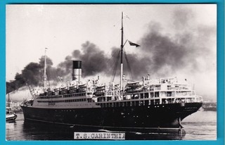 Original PC Size Real Photo Cunard Line T.S. CARINTHIA