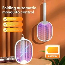 2-in-1 Electronic Mosquito Fly Bug Swatter Insect Killer Zapper Light Trap Lamp