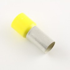 2/0 Ga. Yellow Insulated Ferrules, 0.83" Pin Lg. - pack of 10