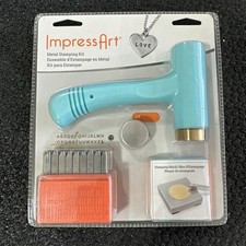 ImpressArt Metal Stamping Kit for Jewelry Making Hammer Letter Stamp Set Block