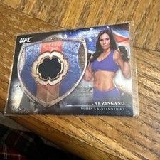 CAT ZINGANO 2014 TOPPS UFC BLOODLINES RELIC CARD #BFR-CZ  185/208
