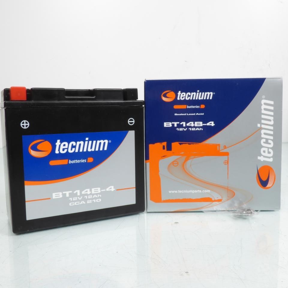 Batterie 12V 12Ah Tecnium YT14B-4 pour vos escapades en moto et road-trips