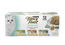 Purina Fancy Feast Seafood Classic Pate Wet Cat Food 3 Oz. - 12 Cans