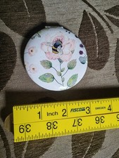 Compact Mirror Pocket Handbag Makeup Mirrors Lovely Bee On Flower Design Nectar