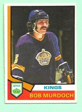 (1) BOB MURDOCH 1974-75 O-PEE-CHEE  # 194 KINGS ROOKIE EX/EX+ CARD (M8372). rookie card picture