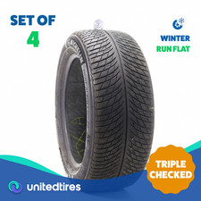 Set Of 4 Used 26550r19 Michelin Pilot Alpin 5 Zp Suv 110h - 7.532