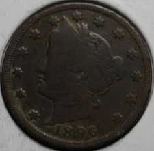 1896-P Liberty Nickel, 100+ Years Old As Shown