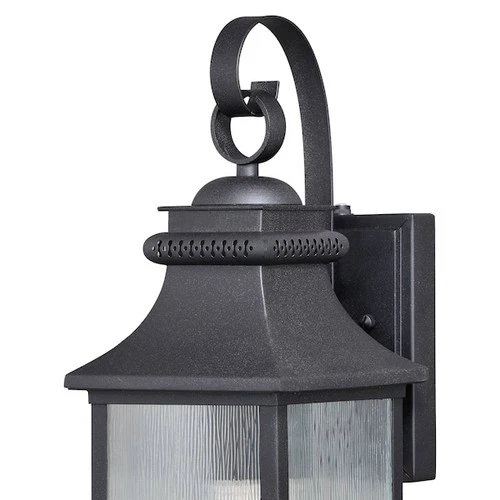 VAXCEL T0473 Cambridge 1 Light Dusk to Dawn Bronze Outdoor Wall Lantern Clear - Picture 2 of 7