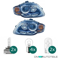 Hauptscheinwerfer Scheinwerfer Set H7 H7 +Motor passt für Audi A4 8E b7 ab 04-08