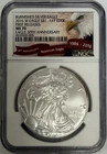 2016 $1 W American Burnished Silver Eagle 30 Anniversary NGC MS70 First Releases