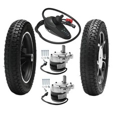 Dual 24V 250W Motor Conversion Kit 12'' wheels Joystick Controller fr Wheelchair
