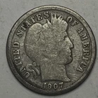 1907-D Barber Dime — photo from another recent sale