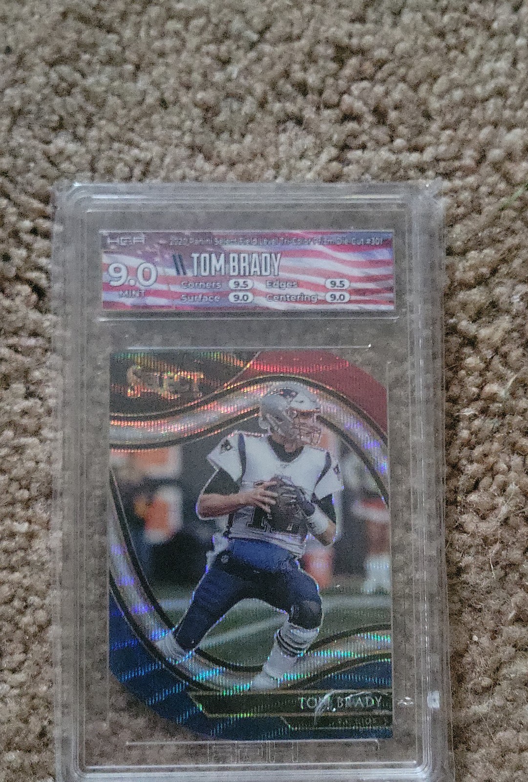 2020 Panini Select - Field Level Tom Brady #301 Tri-Color Prizm Die-Cut