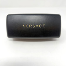 Versace Sunglasses Case Black Hard Shell Protective Eyewear Storage