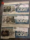 Drew Brees Nick Saban David Akers Autographed Newspaper WOW 3