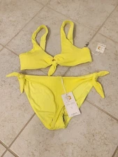 Neon Yellow Womens Bikini Tinibikini NWT Size M Citrus Neon #P309