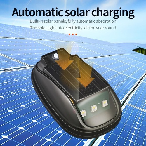 For Car Truck SUV Solar Powered LED Strobe Lamp Pilot Light Bar w/Remote Control - Bild 2 von 12