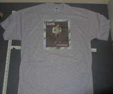 VINTAGE IRON-ON NEW T-SHIRT LARGE ELVIS LIVES FOREVER