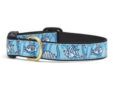 Up Country Dog Collar, Blue Angel Fish, Adjustabl,e Made In USA, XS, S, XXL