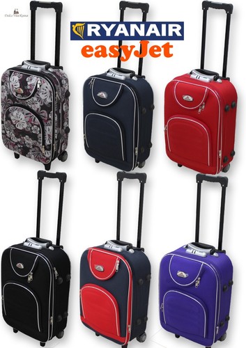 VALIGIA TROLLEY 2 RUOTE Adatto Come BAGAGLIO A MANO Per Tutti Compagnie  Aeree | eBay
