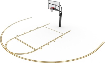 Murray Sporting Goods Basketball Court Marking Stencil - High School Regulation