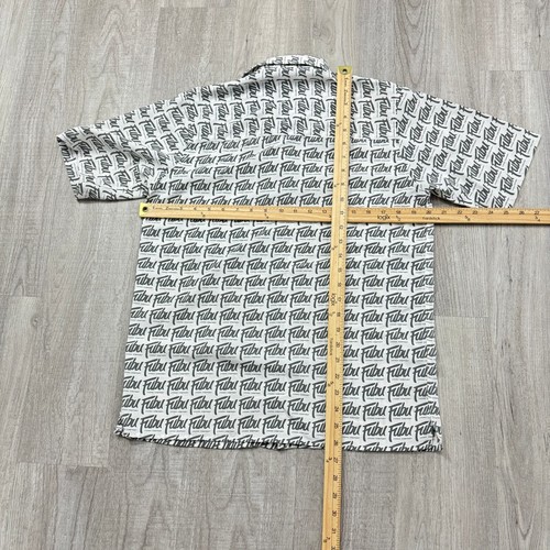 Vintage Fubu Short Sleeve Button Shirt Men's Small Y2K All Over Print 2000s - Picture 7 of 7
