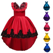 Flower Girls Kids Princess Party Tutu Dress Bridesmaid Christmas Pageant Gown