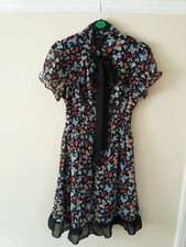 Body Needs Tea Dress size 10/S Butterfly pattern. Fully lined