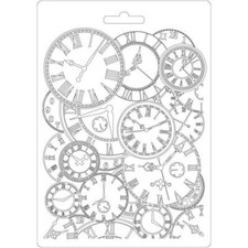 Soft Mould-STAMPERIA-flexible Gießform-A5-CLOCKS-K3PTA548