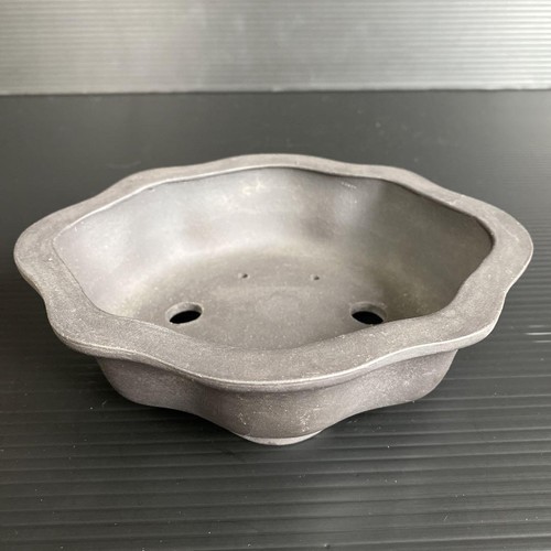Chinese Bonsai pot GIKO Mokko shape W16.9cm H4.9cm Unglazed - Picture 8 of 24