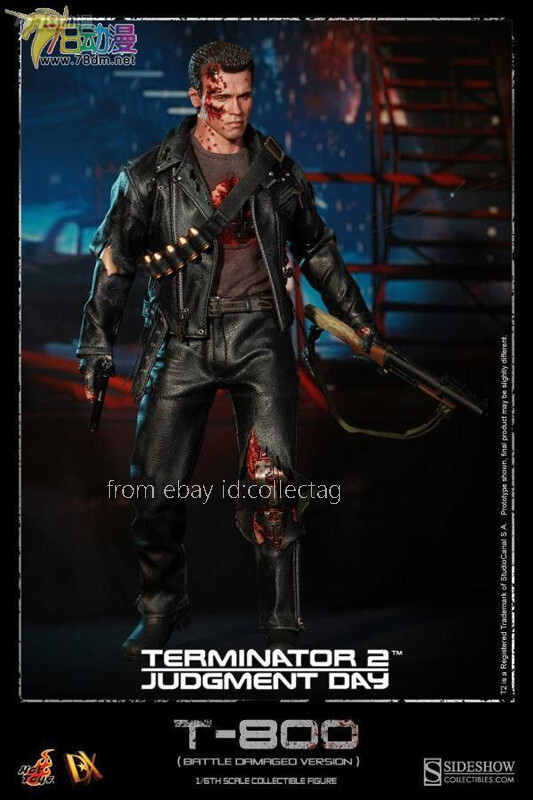 特撮 Hot Toys T-800 (Battle Damaged) DX13 T-800 (Battle Damaged Version 2.0) Sixth Scale Figure by Hot