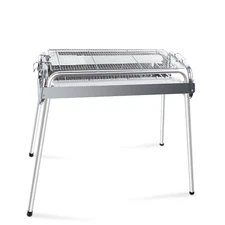 Adjustable Height Foldable BBQ Charcoal Barbecue Grill Stainless Steel Stove