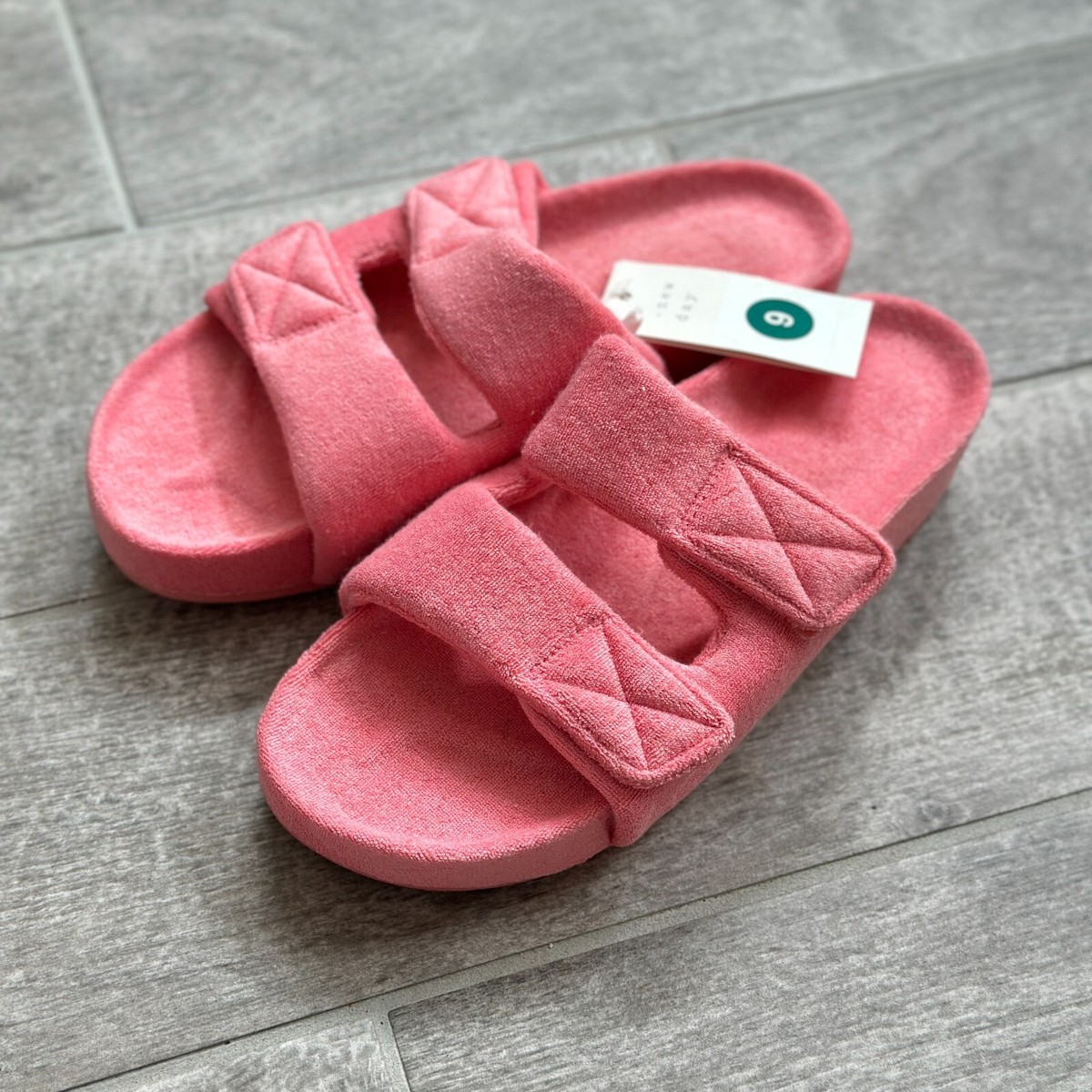NWT A New Day Women's Remi Platform Slide Sandals - Coral Orange