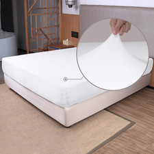 Soft Stretch Full Size Fitted Sheet Only - Jersey Knit, 4-Way Stretchy Snug Fit,