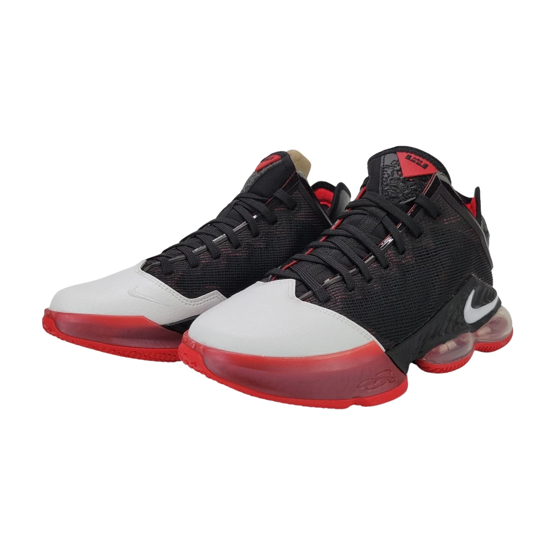 Nike Lebron 19 Low Men Basketball Shoes Black/Red/White Multi Sz DH1270-001 NEW!