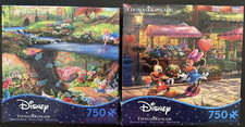 Ceaco Puzzle 750 PC Thomas Kinkade DISNEY Alice Wonderland / Mickey Minnie Cafe