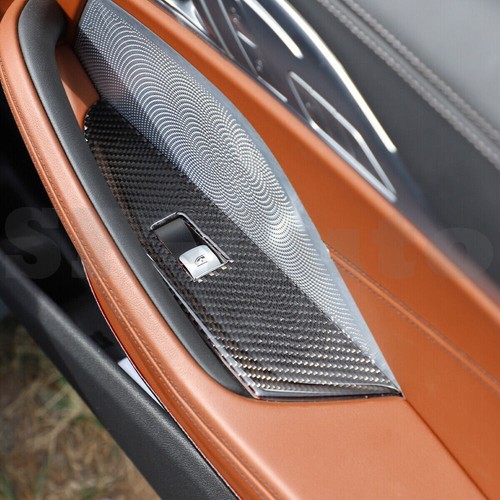 Interruptor de elevación de vidrio de ventana de fibra de carbono suave para BMW Serie 8 19-23 - Imagen 4 de 7