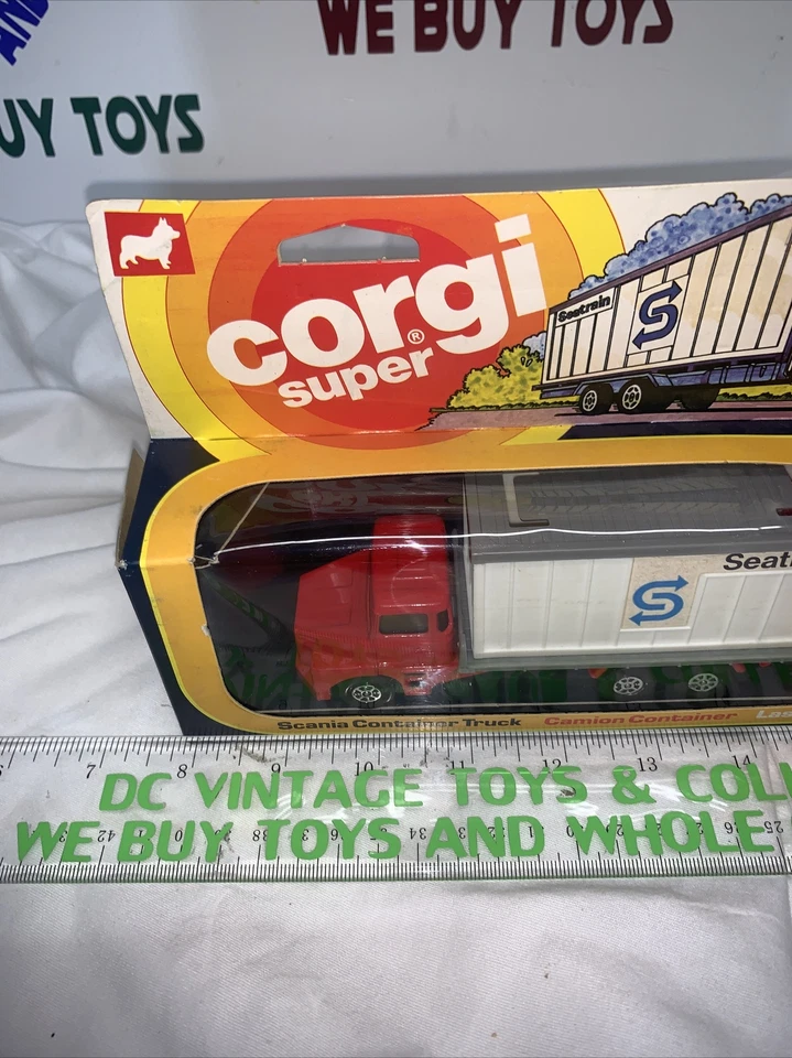 corgi super seatrain Scania container truck from 1978 - Image 2 of 4
