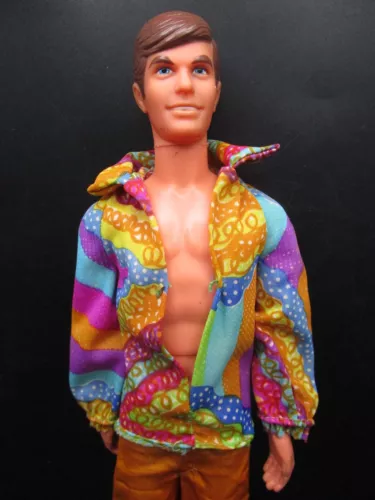 1970's  Mattel Live Action  Ken Doll In Original Shirt and Pants